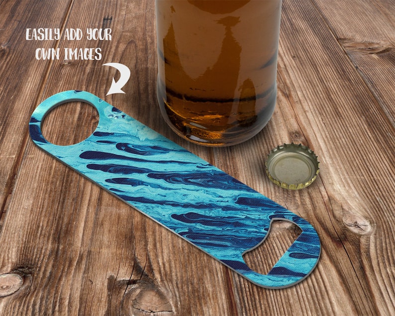 Download Bar Bottle Opener Mockup Template Add your own image and | Etsy