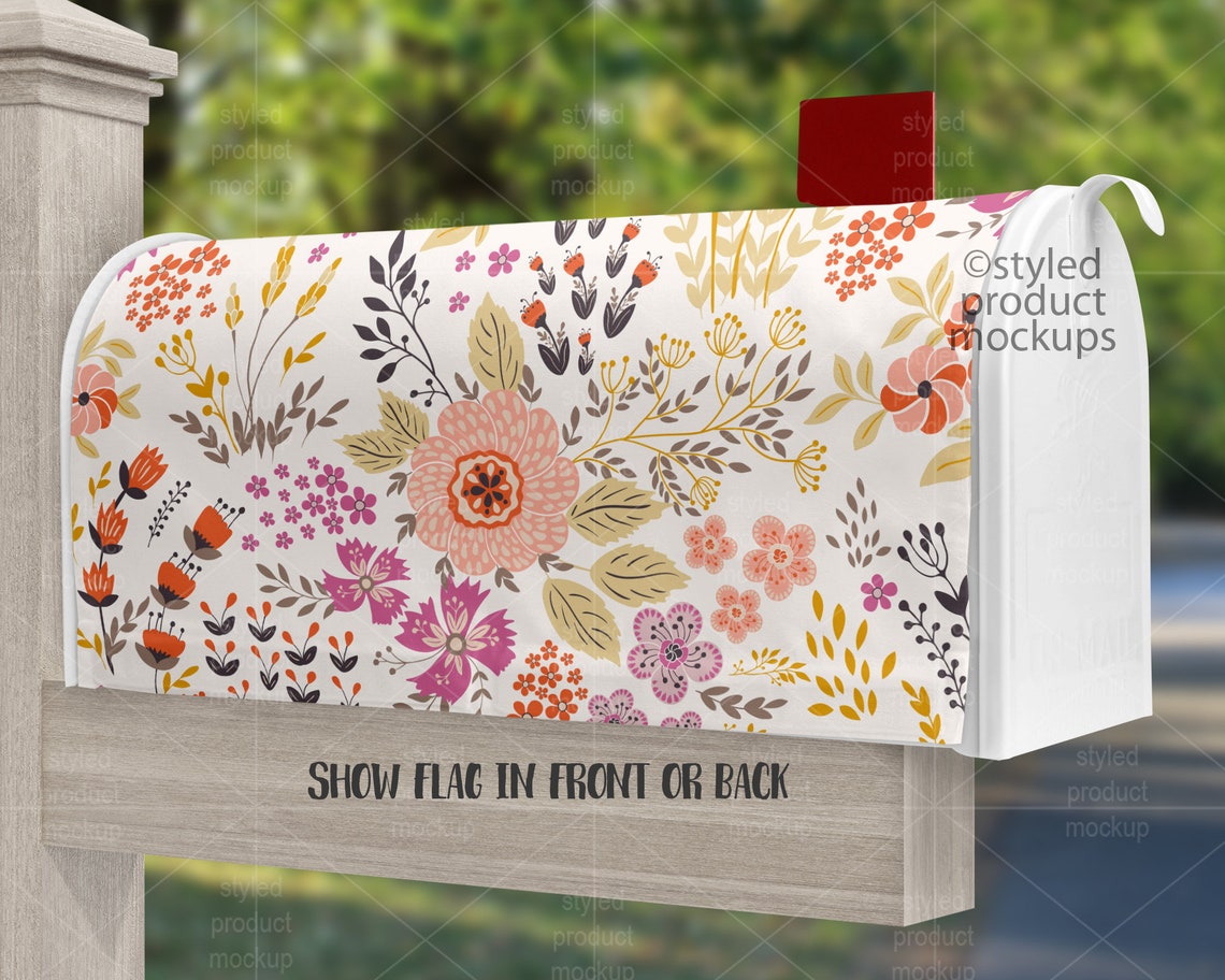 Dye Sublimation Mailbox Cover Mockup Add Your Own Image and Etsy