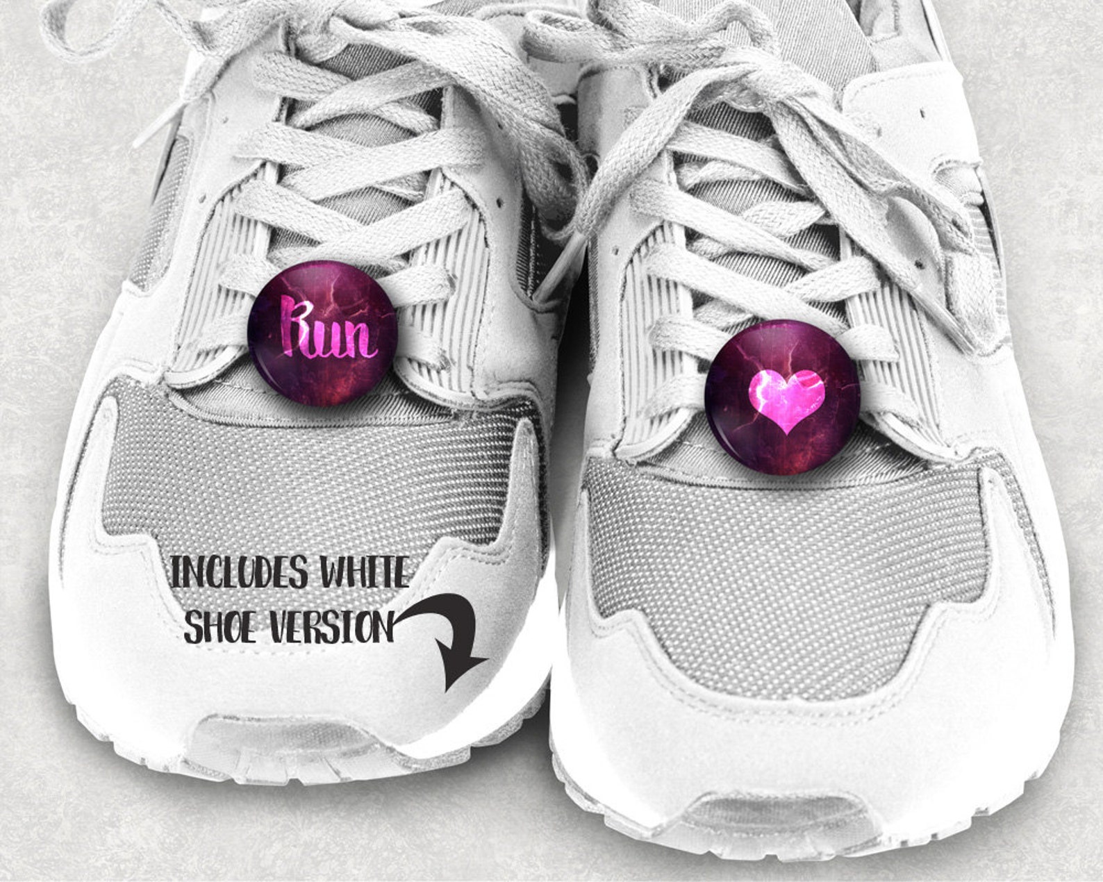 Button Shoelace Charm on Shoe Mockup Template Shoelace Etsy