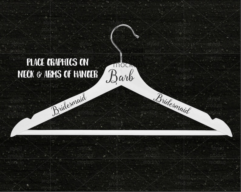 Download Wooden clothes hanger Mockup Add your own image and | Etsy
