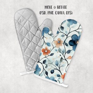 Mockup ovenwant | Kleurstofsublimatie, canvaslijst (digitale download) afbeelding 10
