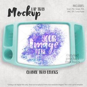 Plastic lap tray Mockup | Learning tray mockup | Add your own image and background
