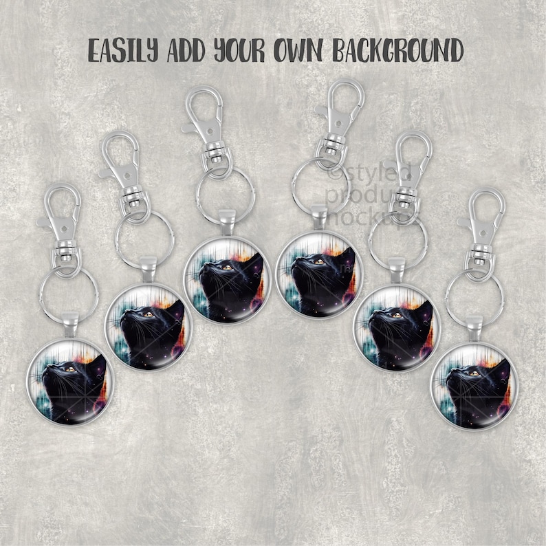 Sjabloonsjabloon ronde sleutelhanger | Party Favor-cadeauset (digitale download) afbeelding 3