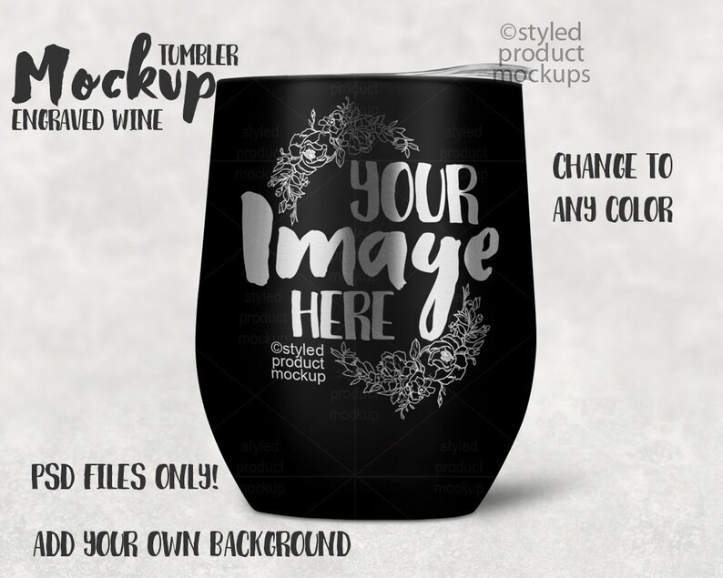 Dye Sublimation 12 Oz Stemless Wine Tumbler With Engraved Etsy