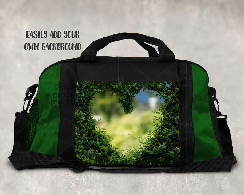 Download Dye sublimation duffel bag mockup Add your own image and | Etsy