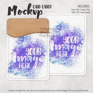 Dye Sublimation doppelseitiger Kartenhalter Mockup | Fügen Sie Ihr eigenes Bild und Hintergrund | Leinwand Rahmen Mockup