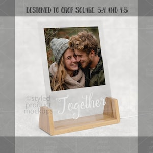 LED Acryl Fotorahmen Mockup | Smart PSD | LED Foto Display Mockup Bild 8