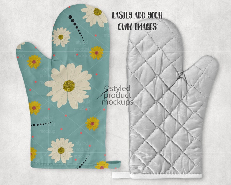 Download Dye sublimation oven mitt mockup Add your own image and | Etsy