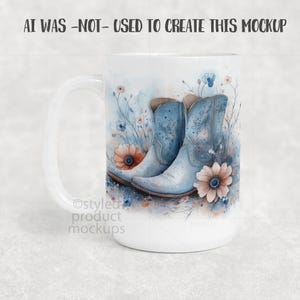 Maquette de tasse de 15 oz | Objet connecté PSD, PNG, cadre Canvas | Maquette par sublimation image 10