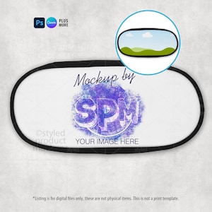 Sublimation Fabric Pencil Holder Mockup | PSD Smart Object, Canva Frame, PNG, EPS