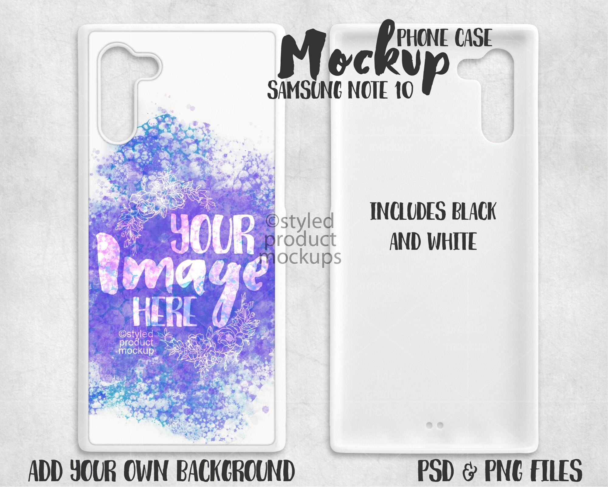 Download Dye Sublimation Samsung Galaxy Note 10 Phone Case Mockup Add Etsy