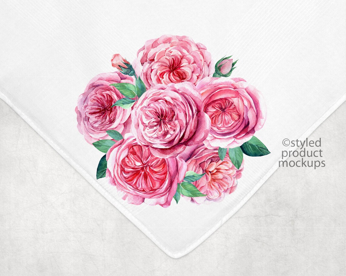 Handkerchief Pocket Square Mockup Add Your Own Image and Etsy