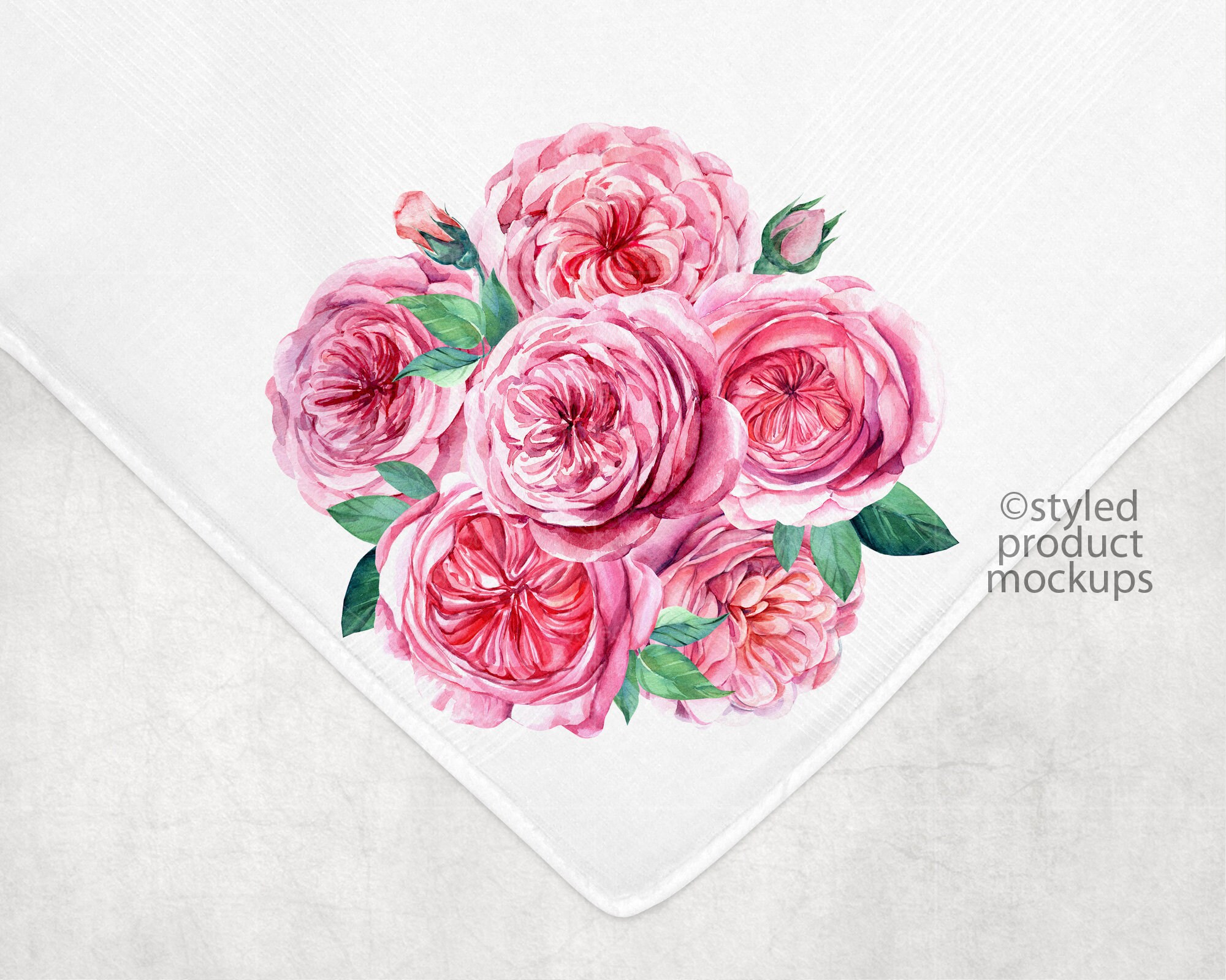 Handkerchief Pocket Square Mockup Add Your Own Image and Etsy