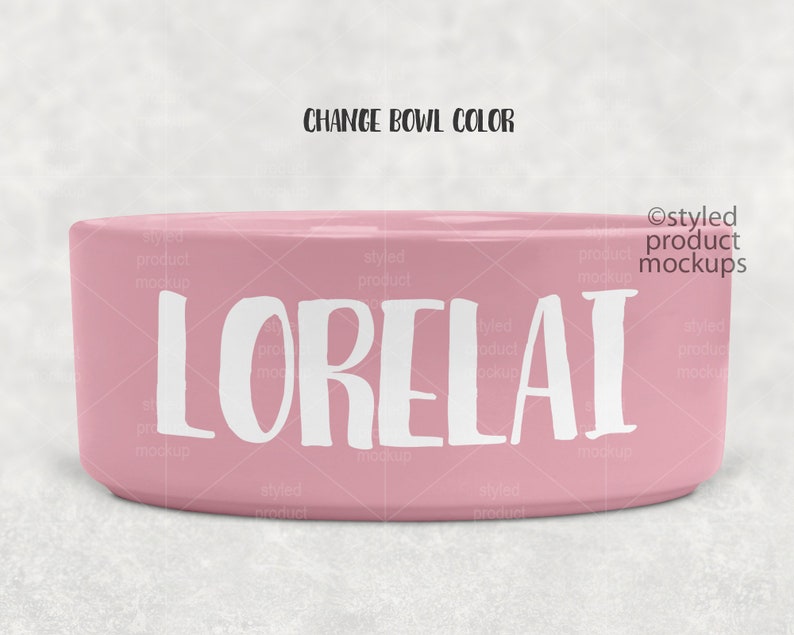 Download Dye sublimation large ceramic pet bowl mockup Add your own ...