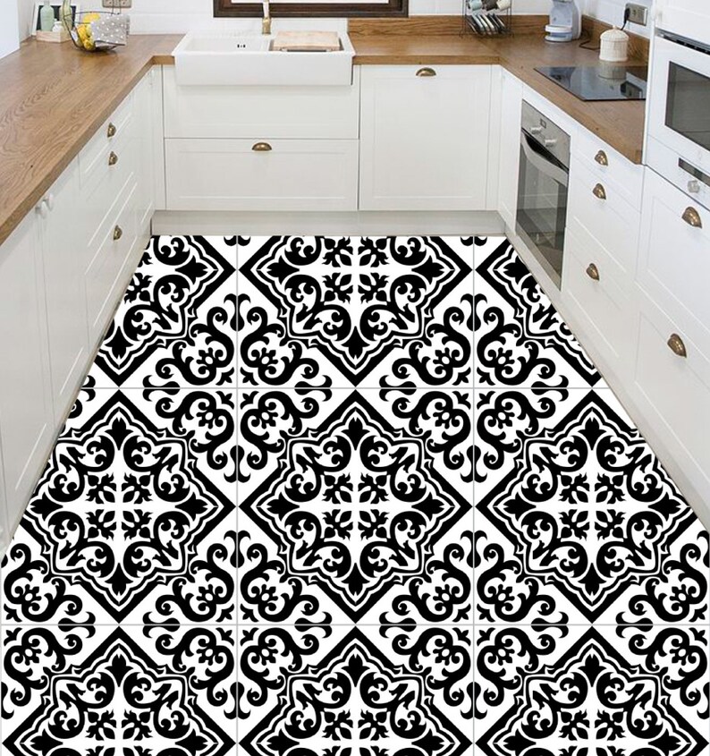 Vinyl floor tile sticker floor tile stickers tile decal Etsy