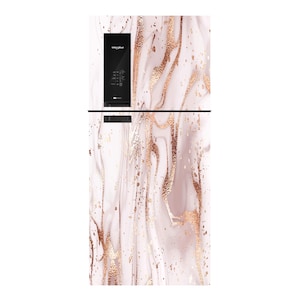 Fridge Wrap Vinyl Decal Refrigerator Skin Wrap Side by Side Top Bottom Door Vinyl Decorative Self Adhesive Fridge Wallpaper Marble 969