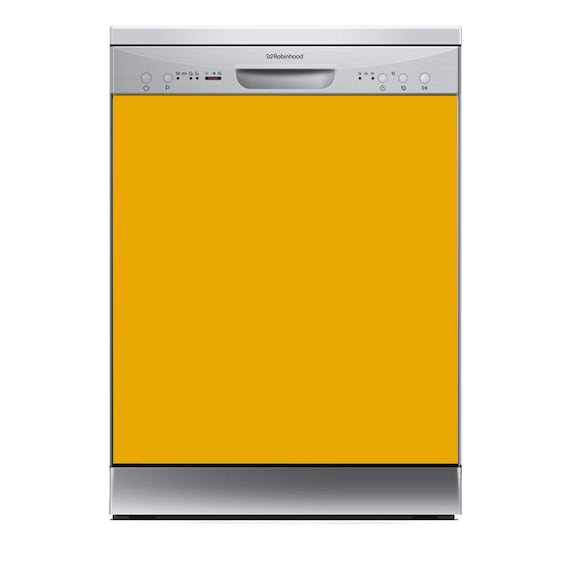 Yellow Dishwasher Cover, Magnet or Vinyl Wrap, Removable,  Kitchen Decal,   Waterproof, Kitchen Appliance Decor