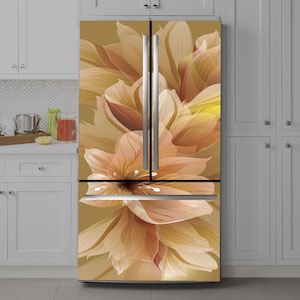 Peel & Stick Fridge Wrap: Decorative Vinyl Refrigerator Decal