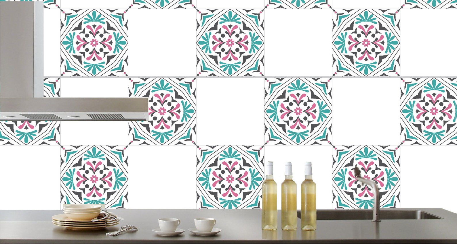 Pack x 24 / Pegatinas de azulejos geométricos / Pegatinas de | Etsy