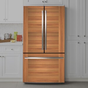 Matte Vinyl Fridge Wrap: Peel & Stick Refrigerator Decal