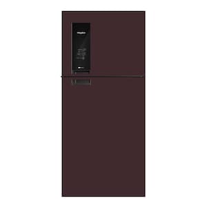 Dark Brown Fridge Wrap Vinyl Decal Refrigerator Skin Wrap Side by Side Top Bottom Door Vinyl Decorative Self Adhesive Fridge Wallpaper