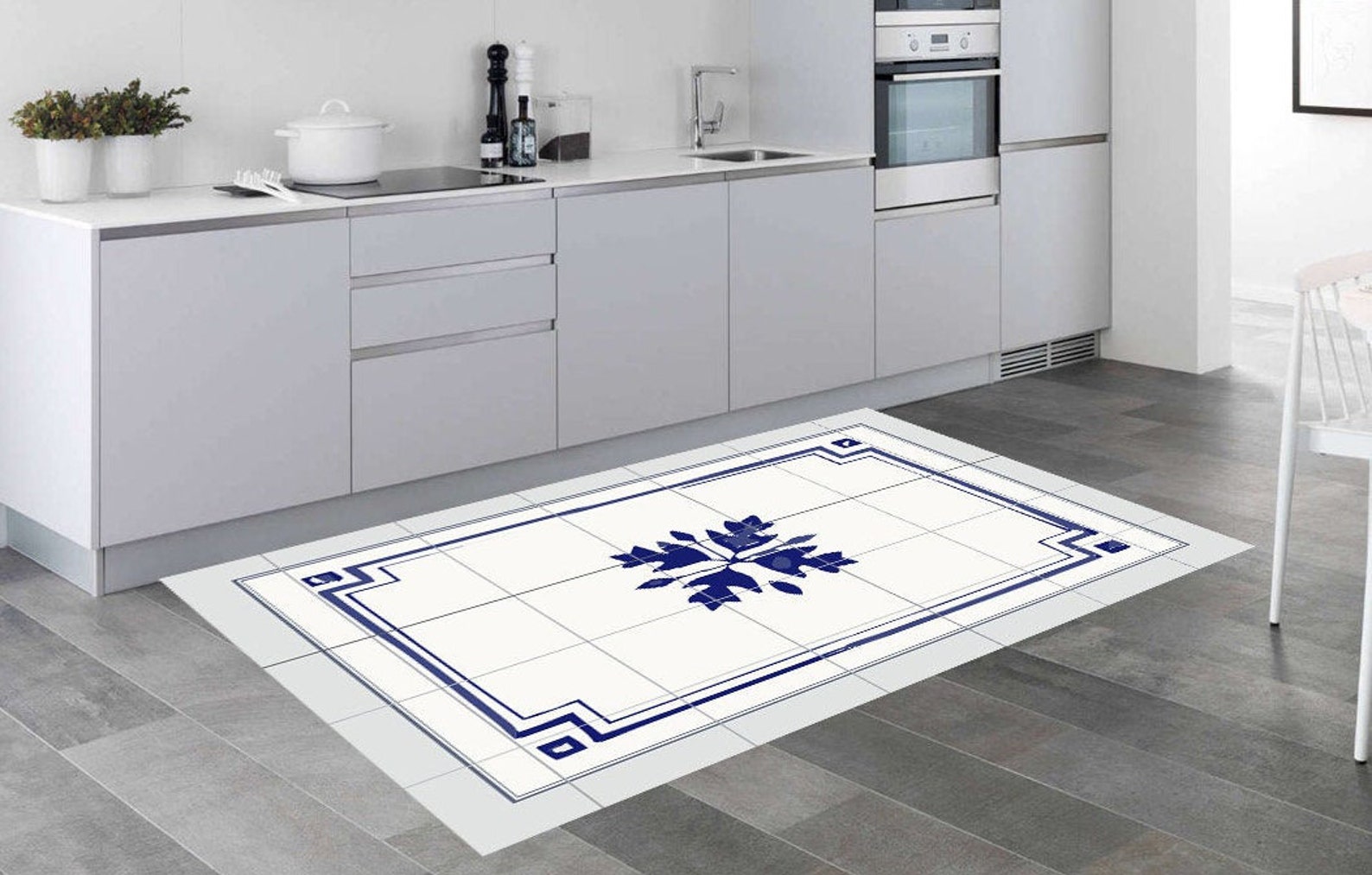 Area rug linoleum rug kitchen mat vinyl floor mat kitchen rug Etsy