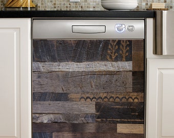 Dishwasher Cover,  Vinyl Wrap, Removable,  Kitchen Decal,   Waterproof, Kitchen Appliance Decor #321