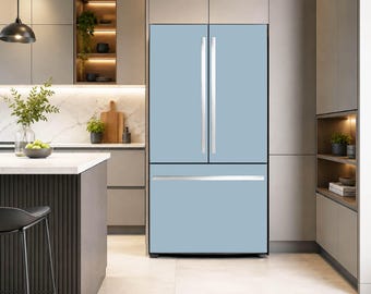 Country Air Side By Side Fridge Wrap, Top Bottom Vinyl Mural, Peel & Stick Decal Sticker, French Door