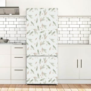 Adesivo in vinile per frigorifero con giardino di tulipani, per rinnovare la cucina fai da te