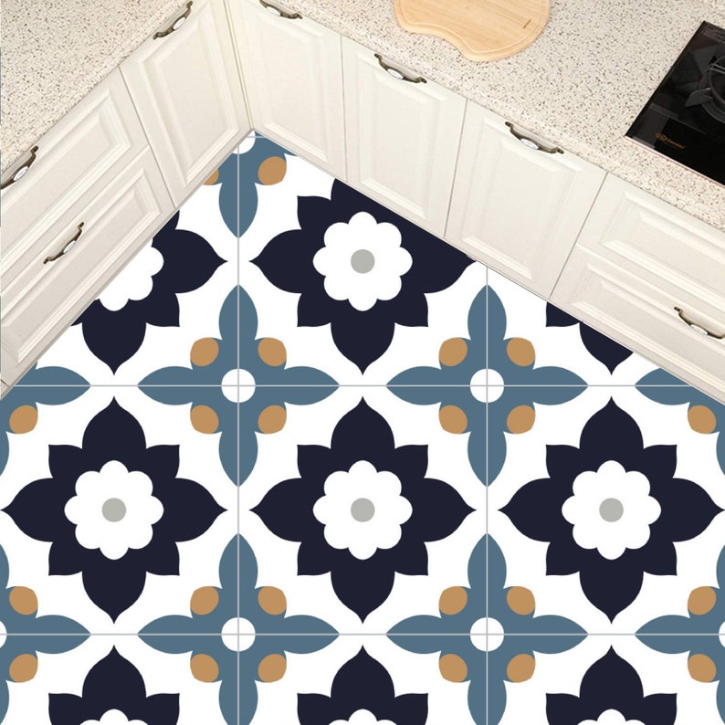 Vinyl floor tile sticker floor tile stickers tile decal Etsy