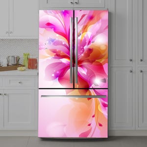 Self-Adhesive Fridge Wrap: Waterproof Vinyl Refrigerator Decal