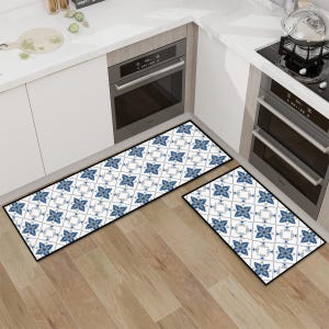 Washable Kitchen Rug Non-Slip Absorbent & Soft Comfort Floor Mats for Sink, Laundry and Office image 3