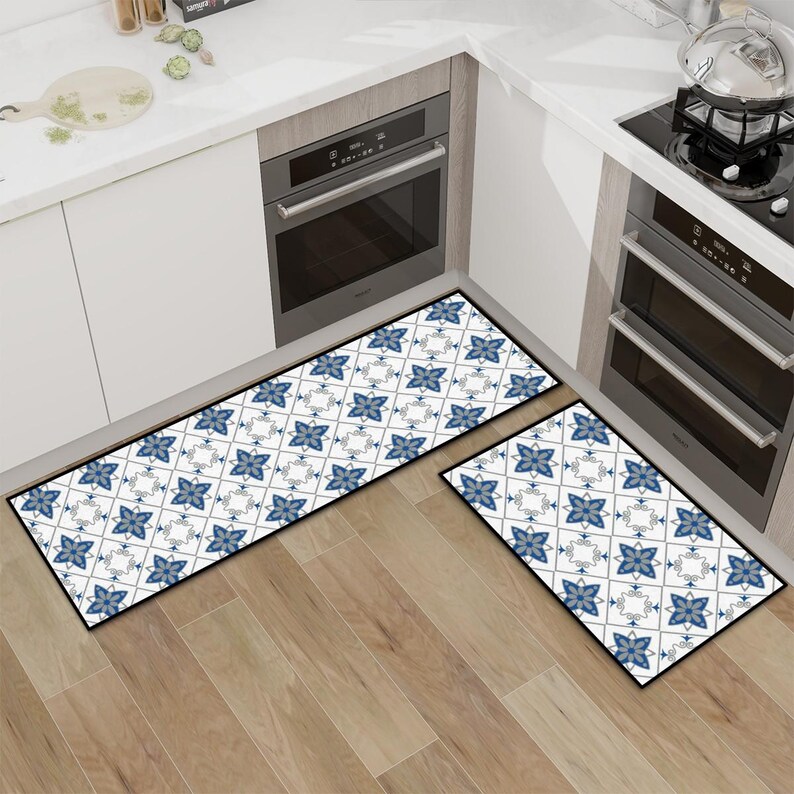 Washable Kitchen Rug Non-Slip Absorbent & Soft Comfort Floor Mats for Sink, Laundry and Office image 3