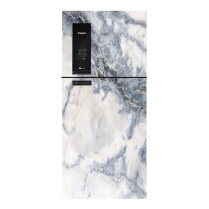 Fridge Wrap Vinyl Decal Refrigerator Skin Wrap Side by Side Top Bottom Door Vinyl Decorative Self Adhesive Fridge Wallpaper Marble 597