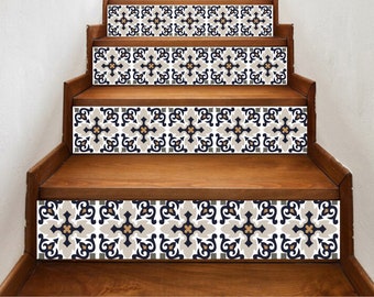 Fliesen-Treppen-Abziehbilder: Schälen und Kleben-Vinyl-Streifen, 150 cm im Set