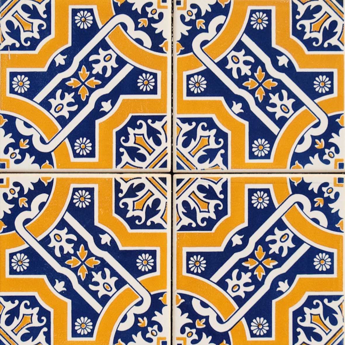 Packung mit 24 Stück spanische FliesenAufkleber für Küche | Etsy