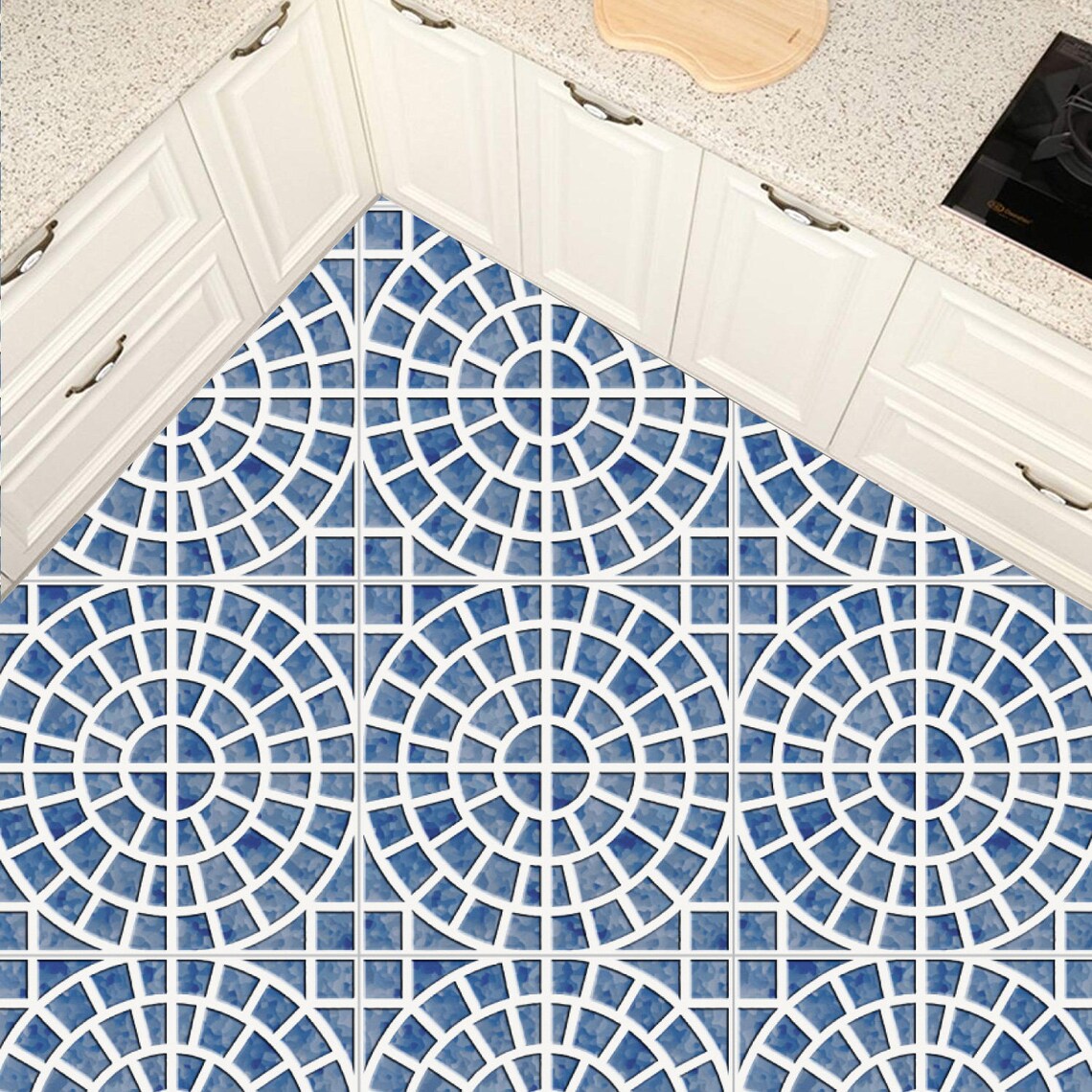Vinyl floor tile sticker floor tile stickers tile decal Etsy