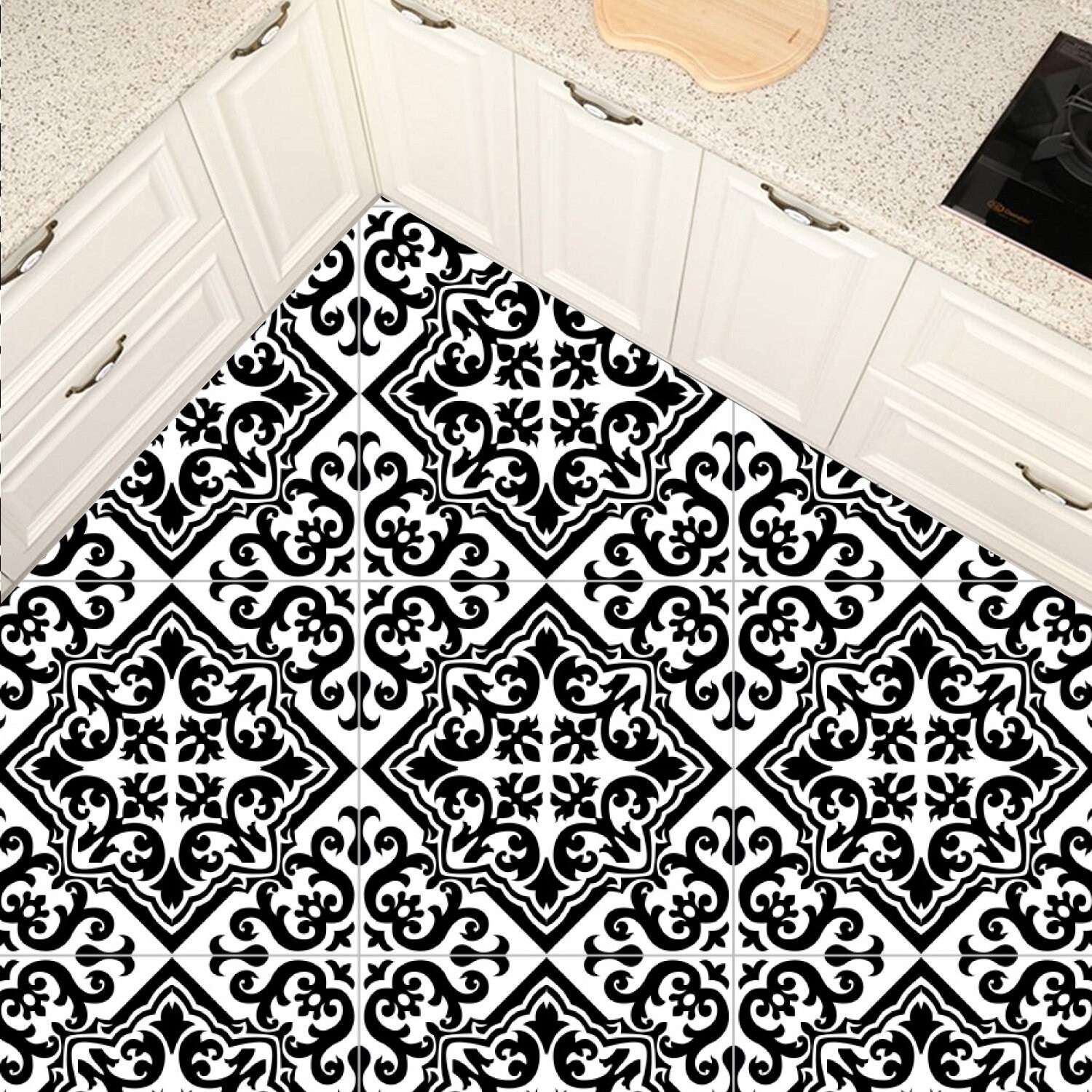 Vinyl floor tile sticker floor tile stickers tile decal Etsy