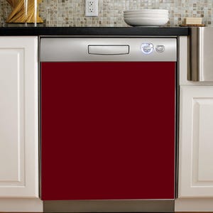 Red Dishwasher Magnet Cover: Kitchen Decor - Easy Install, Removable