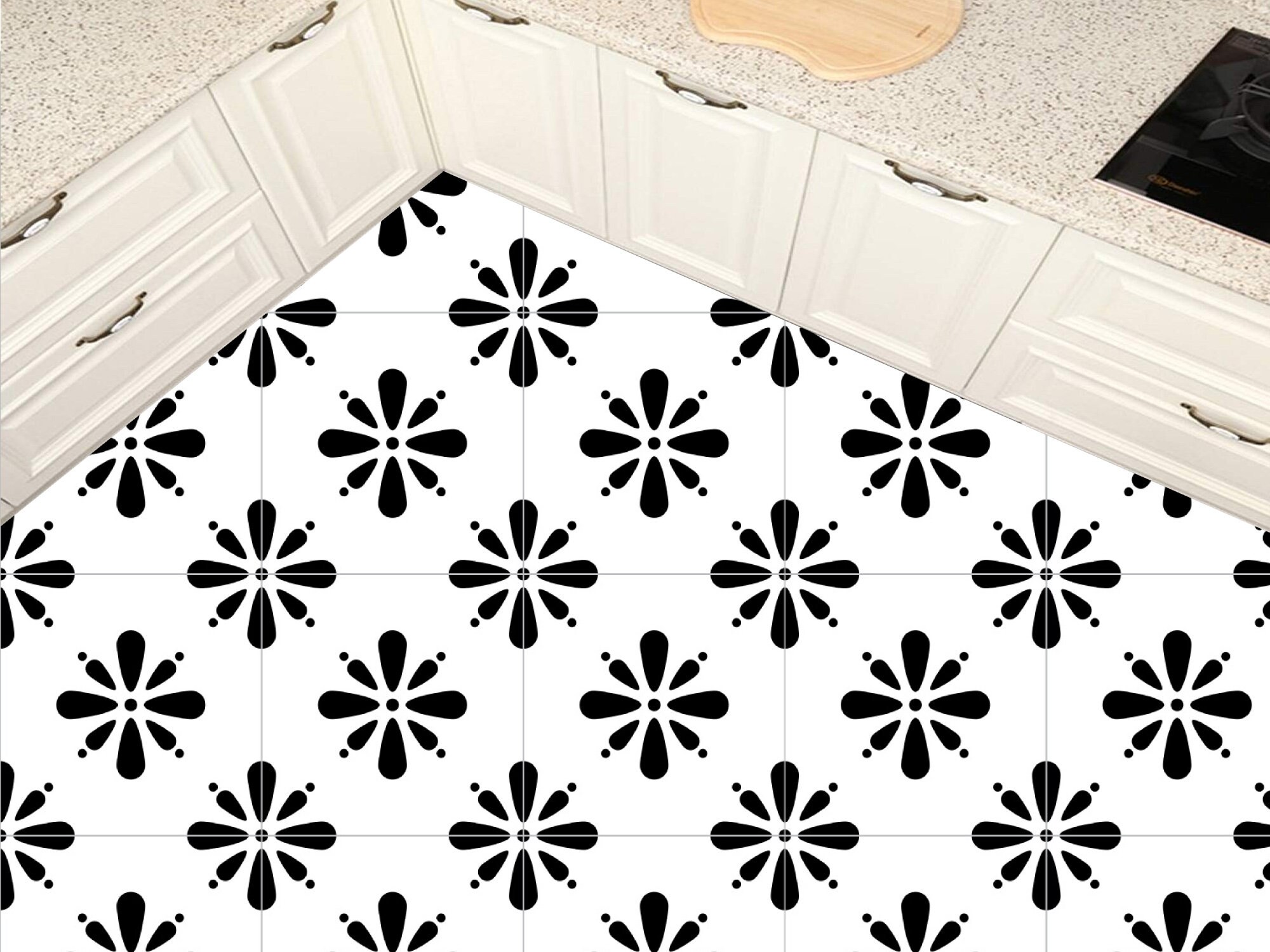 Vinyl floor tile sticker floor tile stickers tile decal Etsy