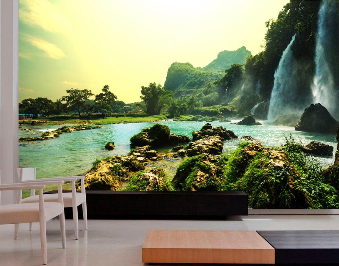 Wall Mural Wallpaper mural wall mural nature nature wallpaper Etsy