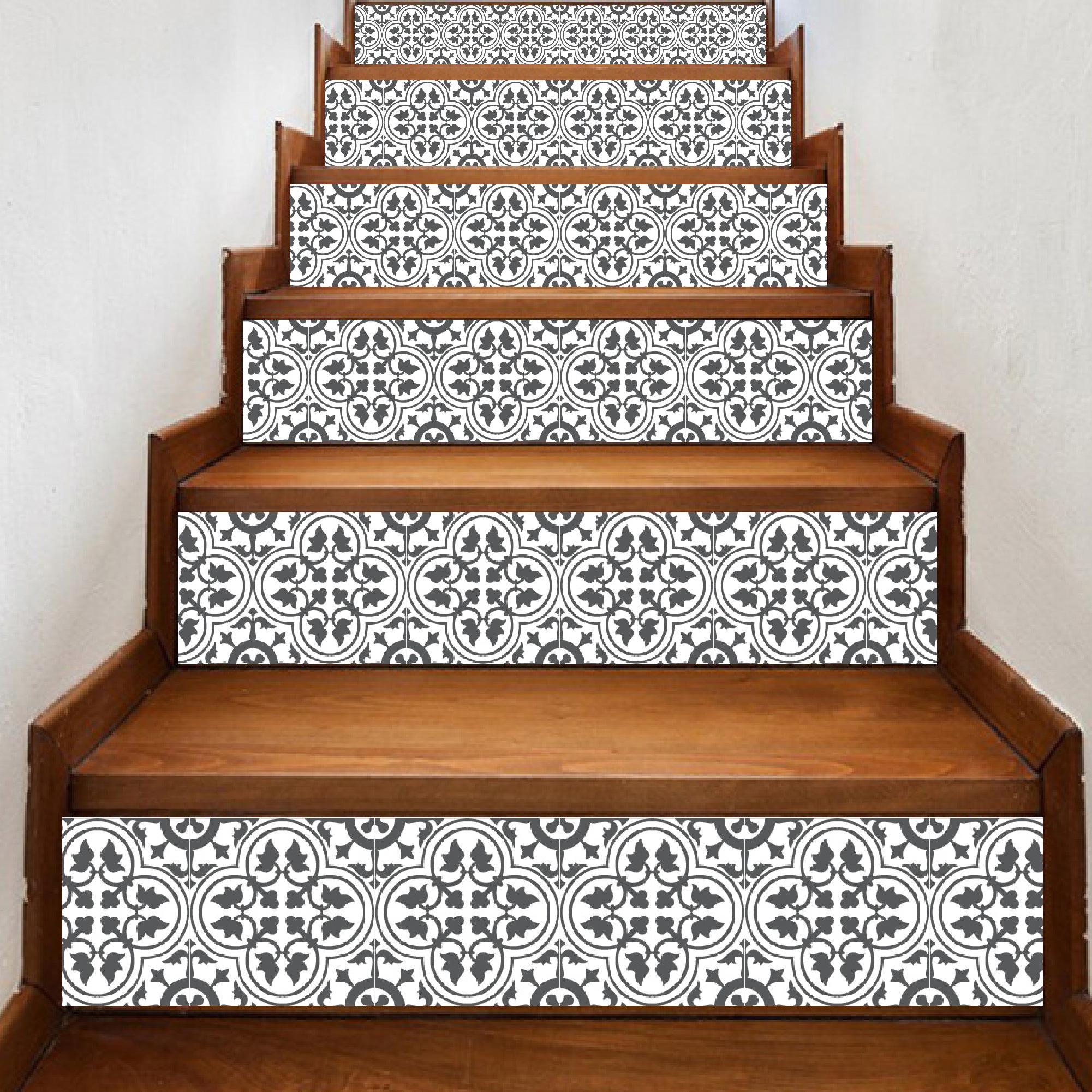 Schälen und Stick-Treppen-Abziehbilder: 15 Vinylstreifen, 120 cm, 15er-Set