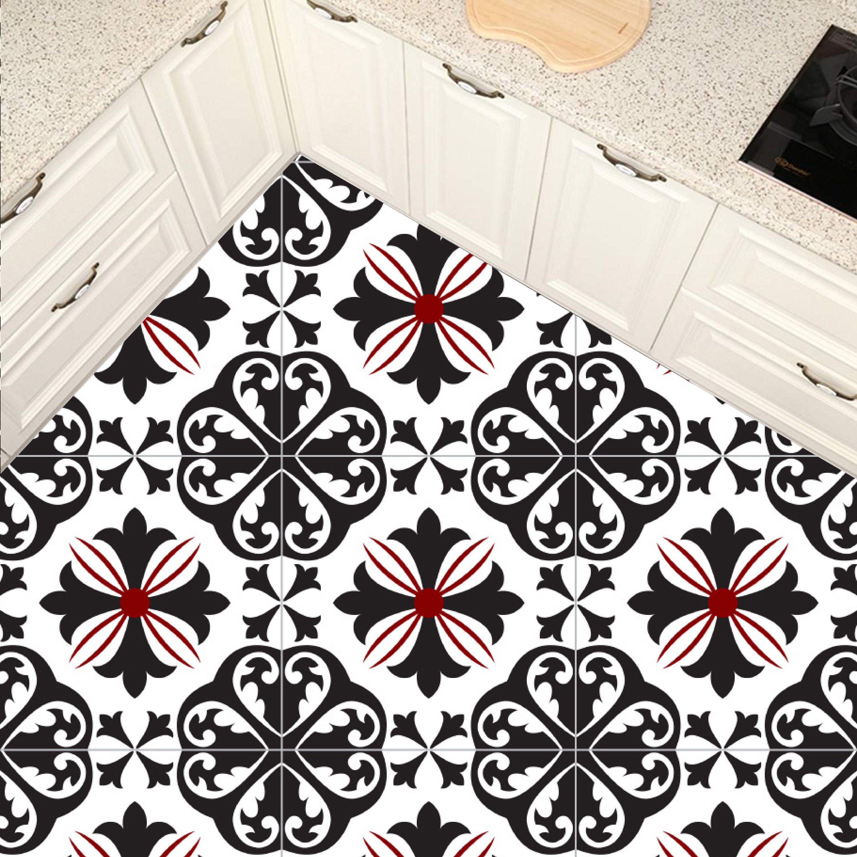 Vinyl floor tile sticker floor tile stickers tile decal Etsy