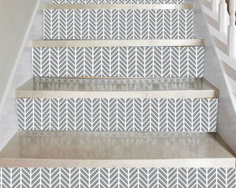 Stair Riser Decals Staircase Stickers Peel and Stick Removable Vinyl Strips -  Price x units - 302