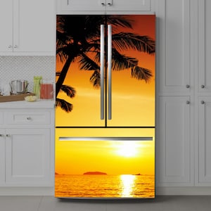 Nature Fridge Wrap Self-Adhesive Vinyl Refrigerator Decor