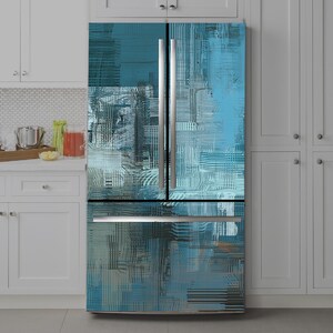 Self-Adhesive Vinyl Fridge Wrap: Decorative Refrigerator Decal