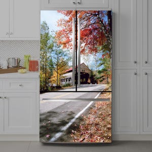 Nature Fridge Wrap Self-Adhesive Vinyl Refrigerator Decal