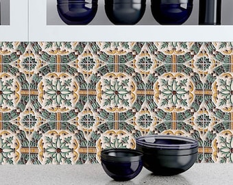 25 X Blue Gloss Tile Stickers For 15cm X 15cm / 150mm X 150mm / 6 Inch Waterproof For Kitchen, Splashback, For Bathroom, Self Adhesive, Peel And Stick On, Removable For Renters