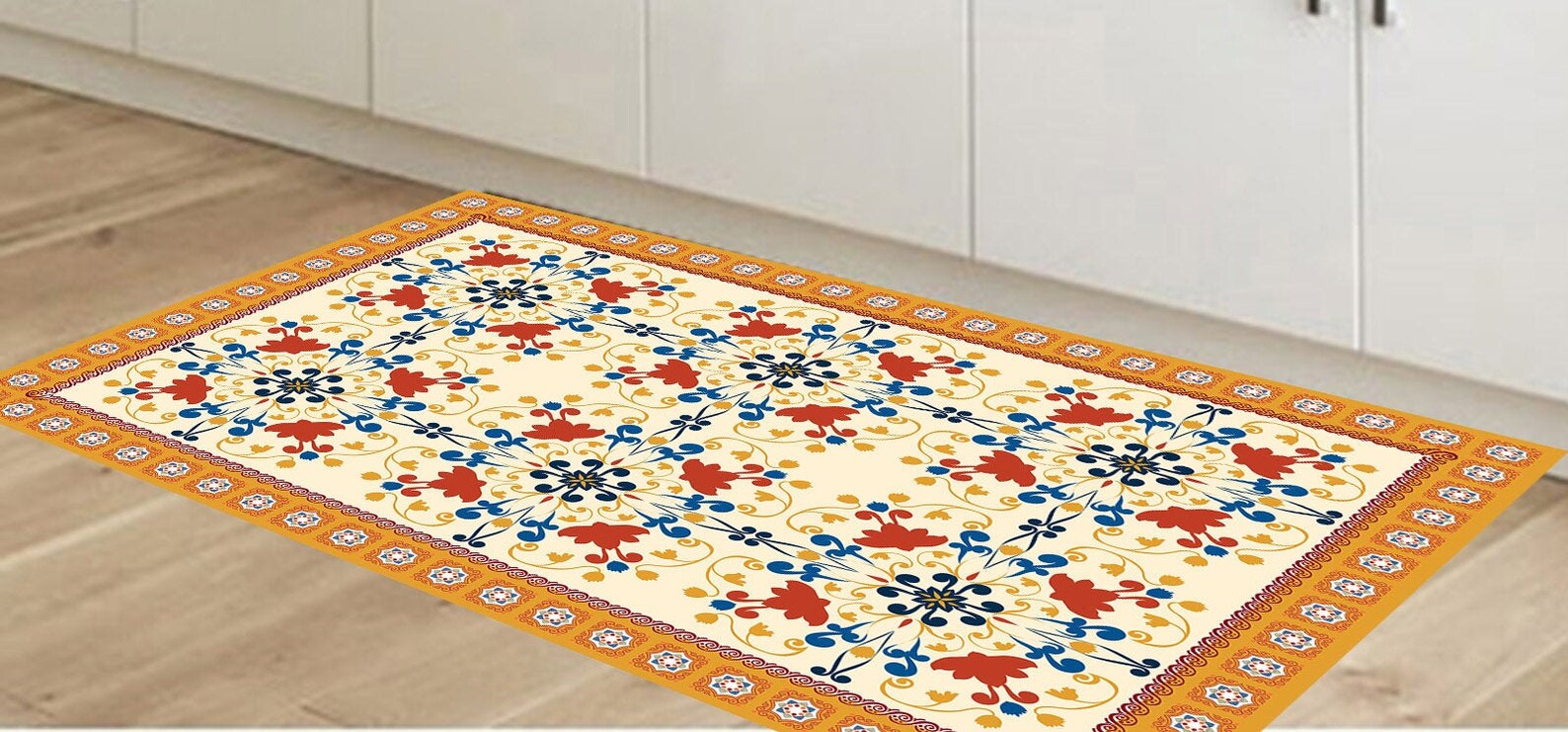 Linoleum rug kitchen mat vinyl floor mat kitchen rug nonSlip Etsy
