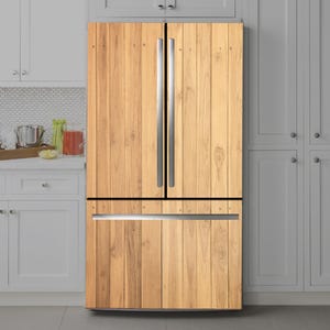 Peel and Stick Fridge Wrap: Decorative Vinyl Refrigerator Decal